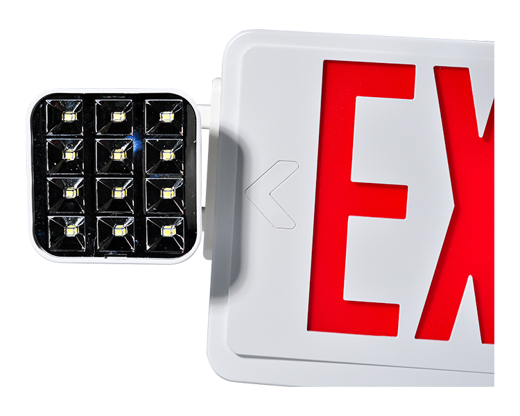 JLEC2BCW-BI-COMLE LED কম্বো জরুরী প্রস্থান সাইন এলইডি হেডস সহ