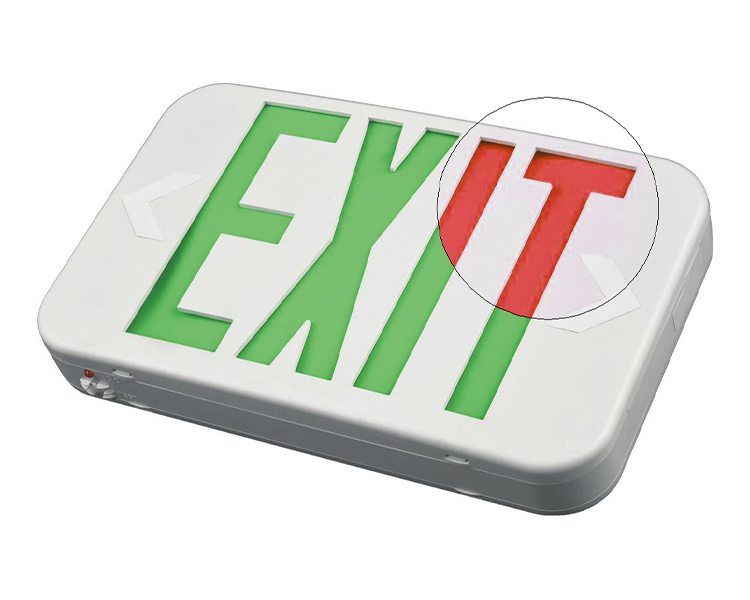 EZXTEU2BCWEM (EZCXTEU2BCWEM) -বিআই-কালার কমপ্যাক্ট আকার এলইডি প্রস্থান সাইন